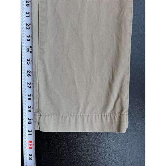 Banana Republic Pant Mens 34X32 Khaki Tan Relaxed Fit Dawson Chino Cotton Preppy - Picture 9 of 12